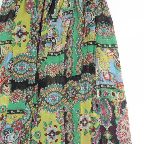 TFNC Womens Multicoloured Geometric Polyester A-Line Size XS Off the Shoulder Pullover