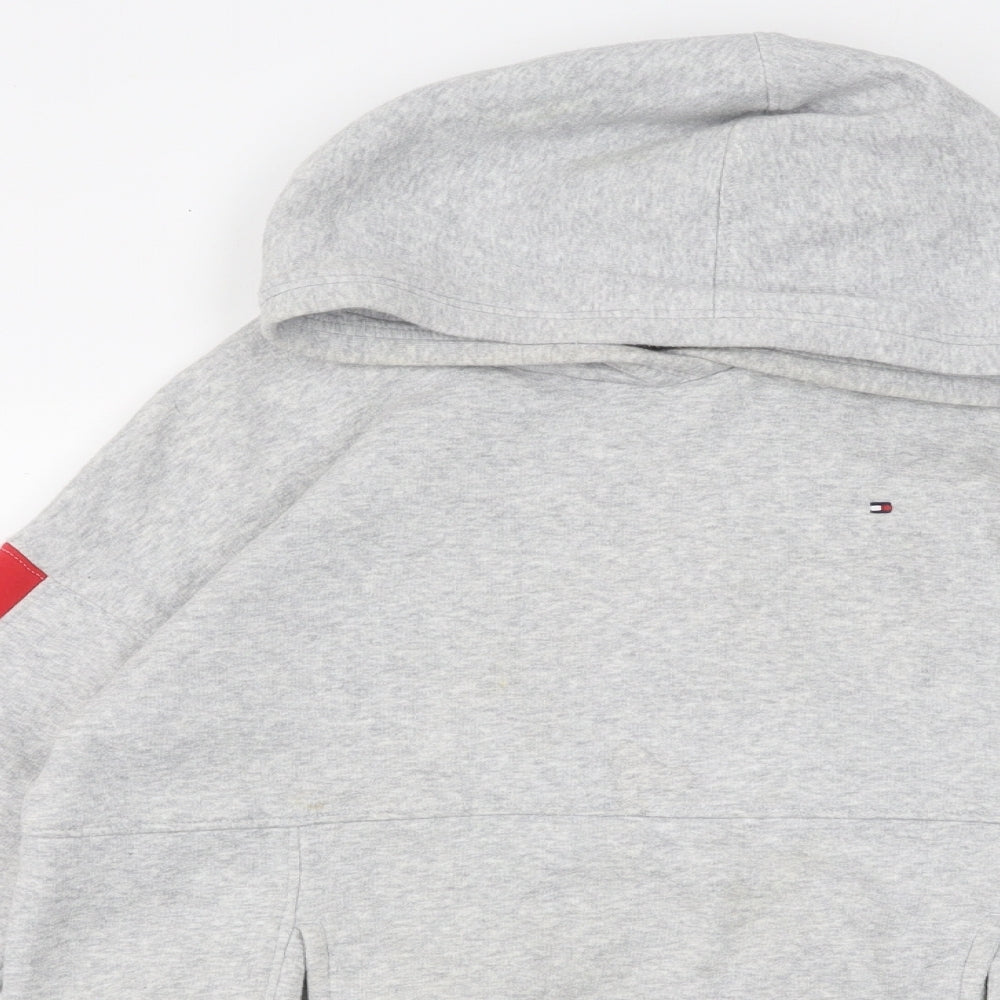 Tommy Hilfiger Boys Grey Cotton Pullover Hoodie Size 13-14 Years Pullover