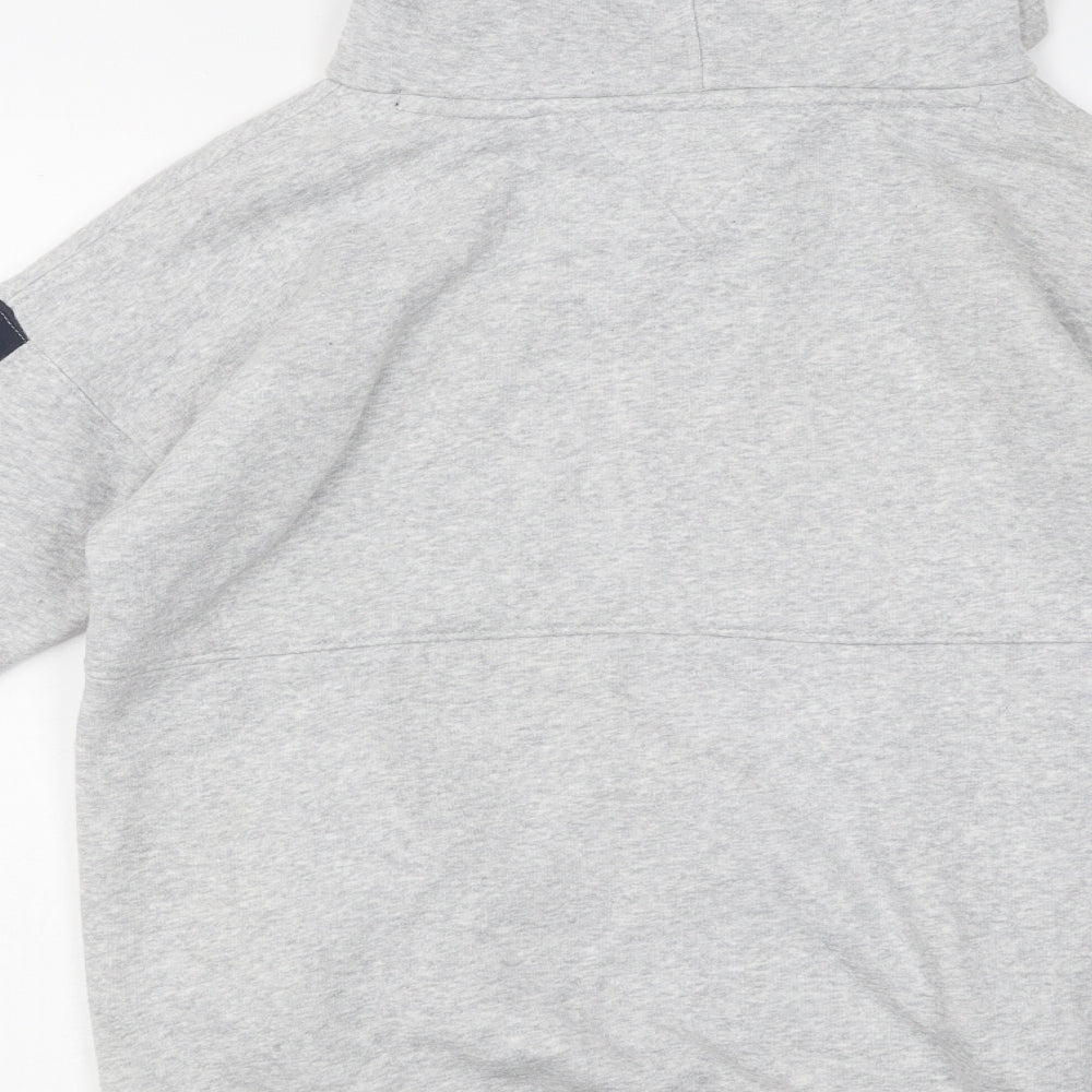 Tommy Hilfiger Boys Grey Cotton Pullover Hoodie Size 13-14 Years Pullover