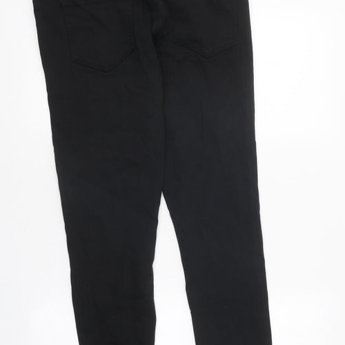 NEXT Womens Black Cotton Skinny Jeans Size 34 in L29 in Regular Zip