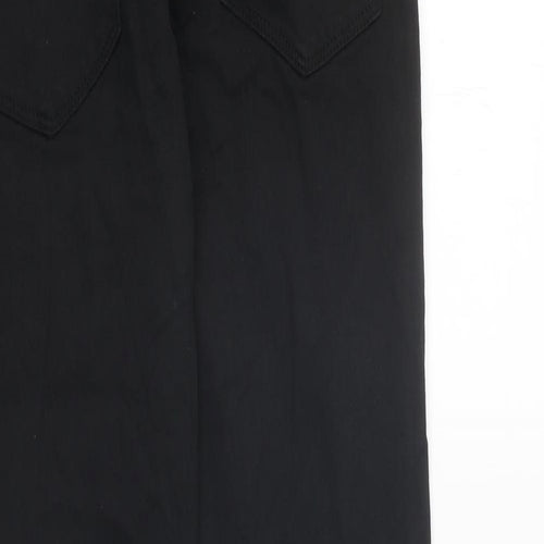 NEXT Womens Black Cotton Skinny Jeans Size 34 in L29 in Regular Zip