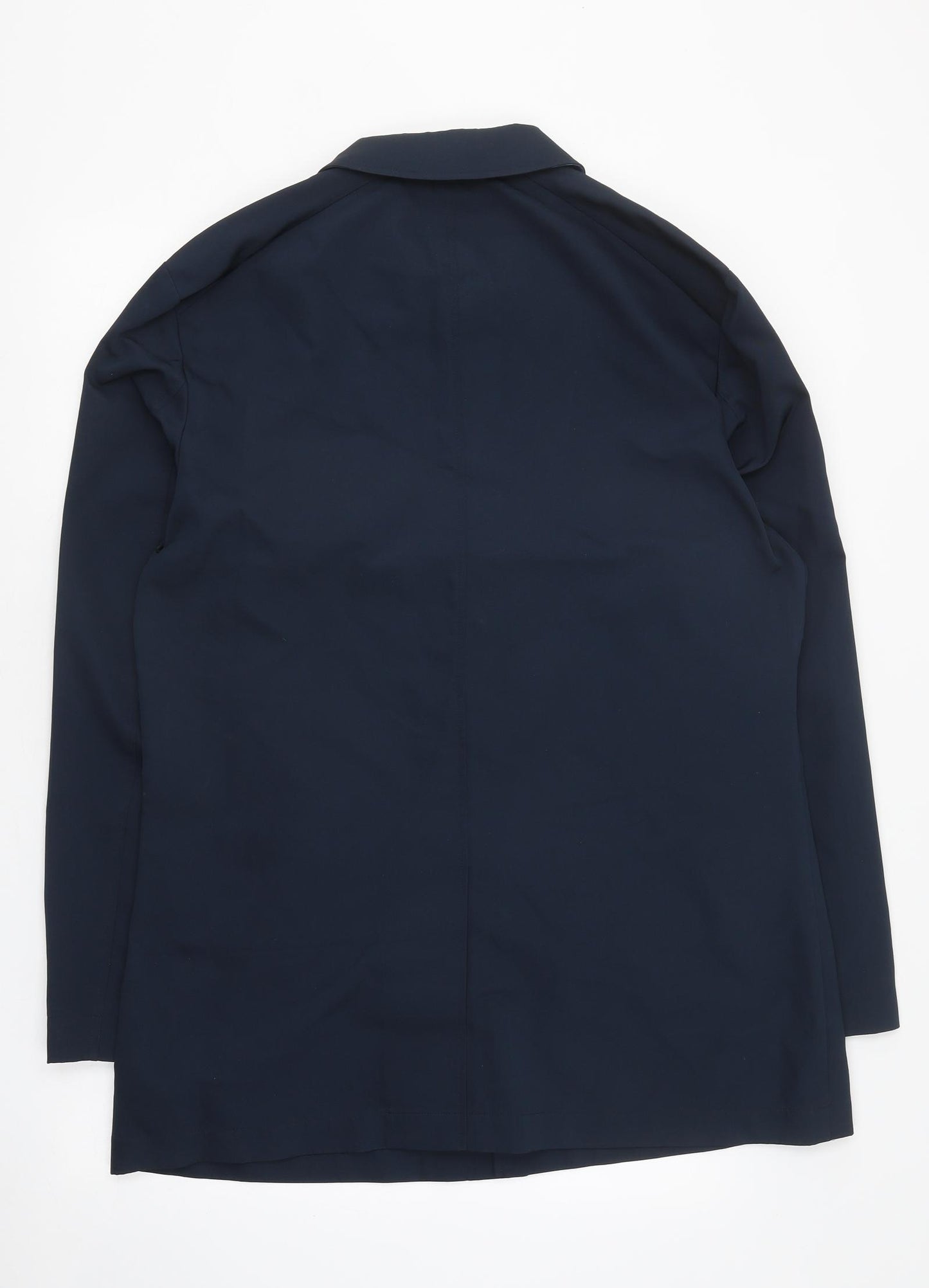 Guards London Mens Blue Pea Coat Coat Size L Button