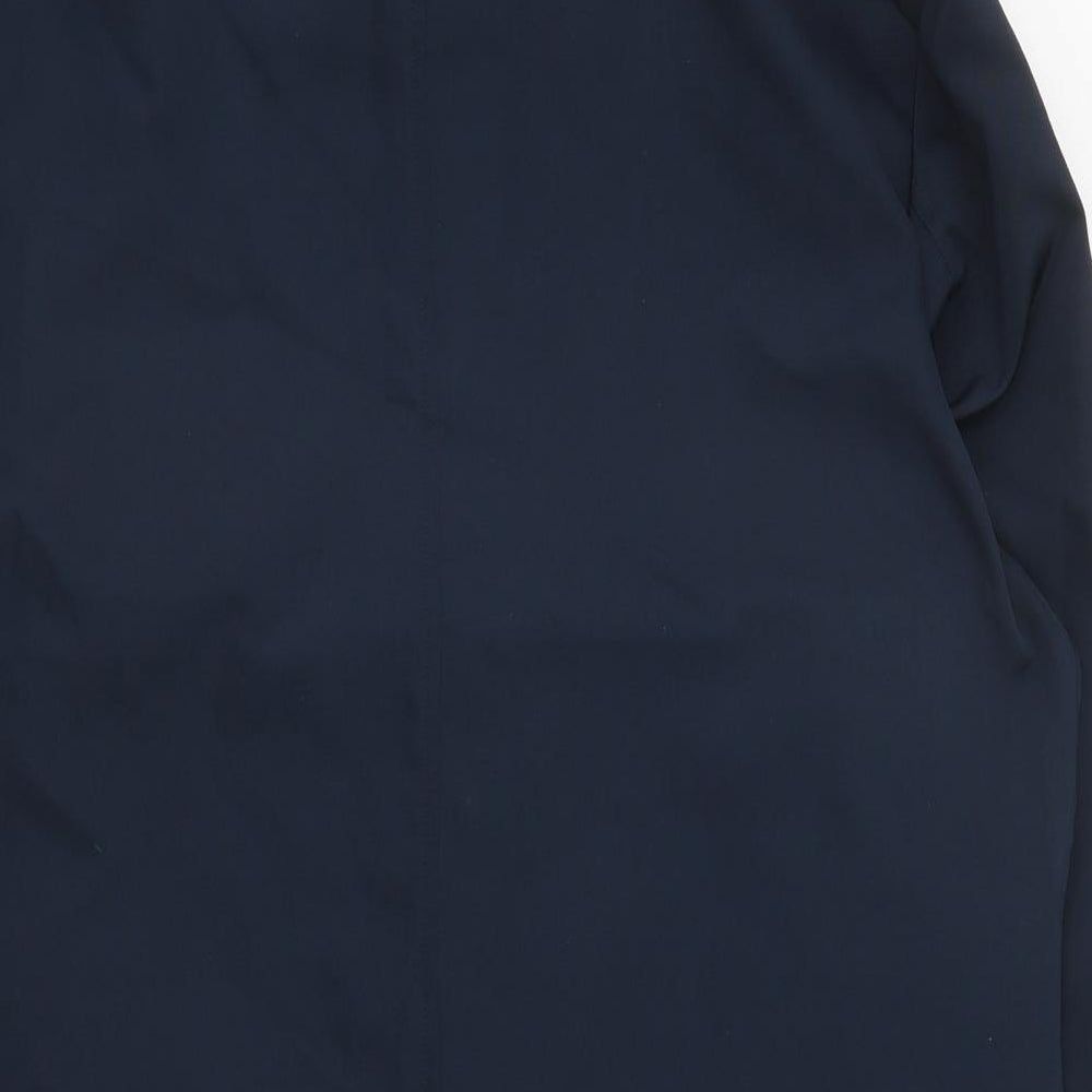 Guards London Mens Blue Pea Coat Coat Size L Button