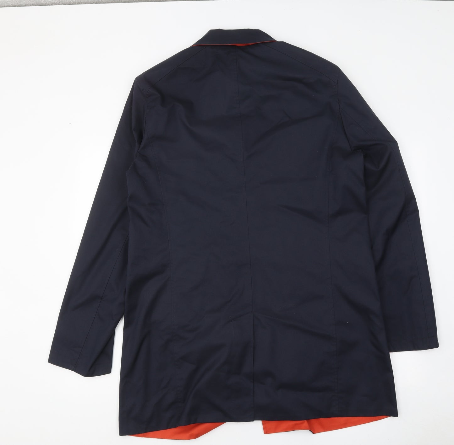 Guards London Mens Blue Pea Coat Coat Size LT Button