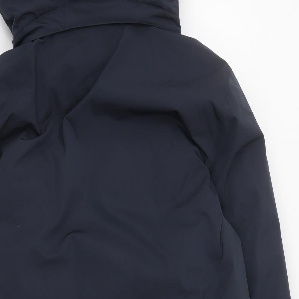 Guards London Mens Blue Rain Coat Coat Size MT Zip