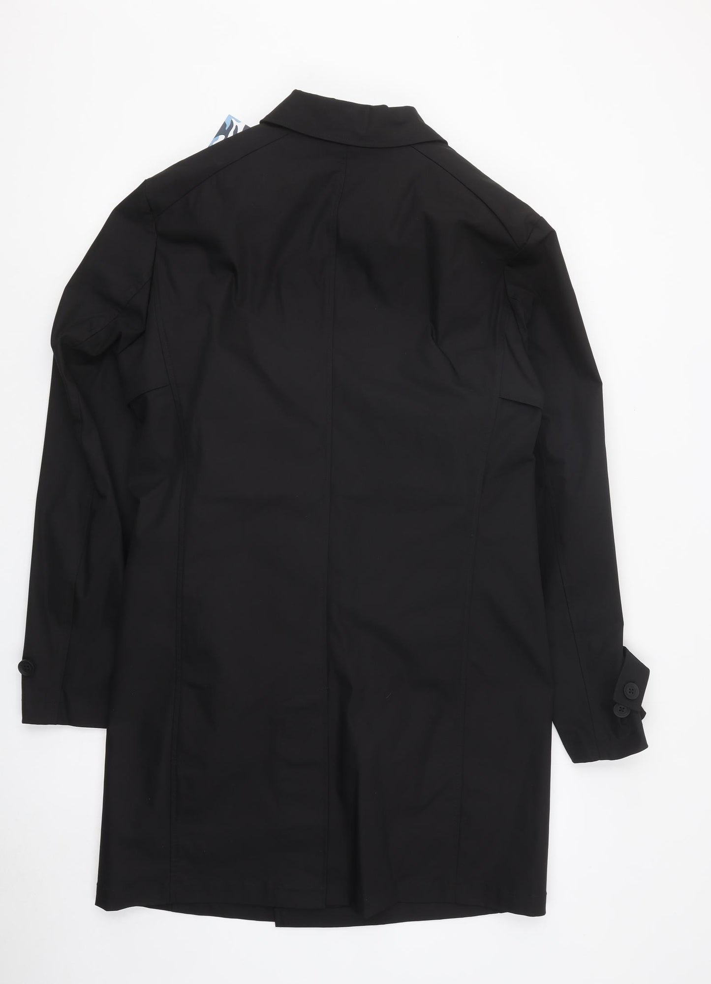 Guards London Mens Black Overcoat Coat Size 42 Button