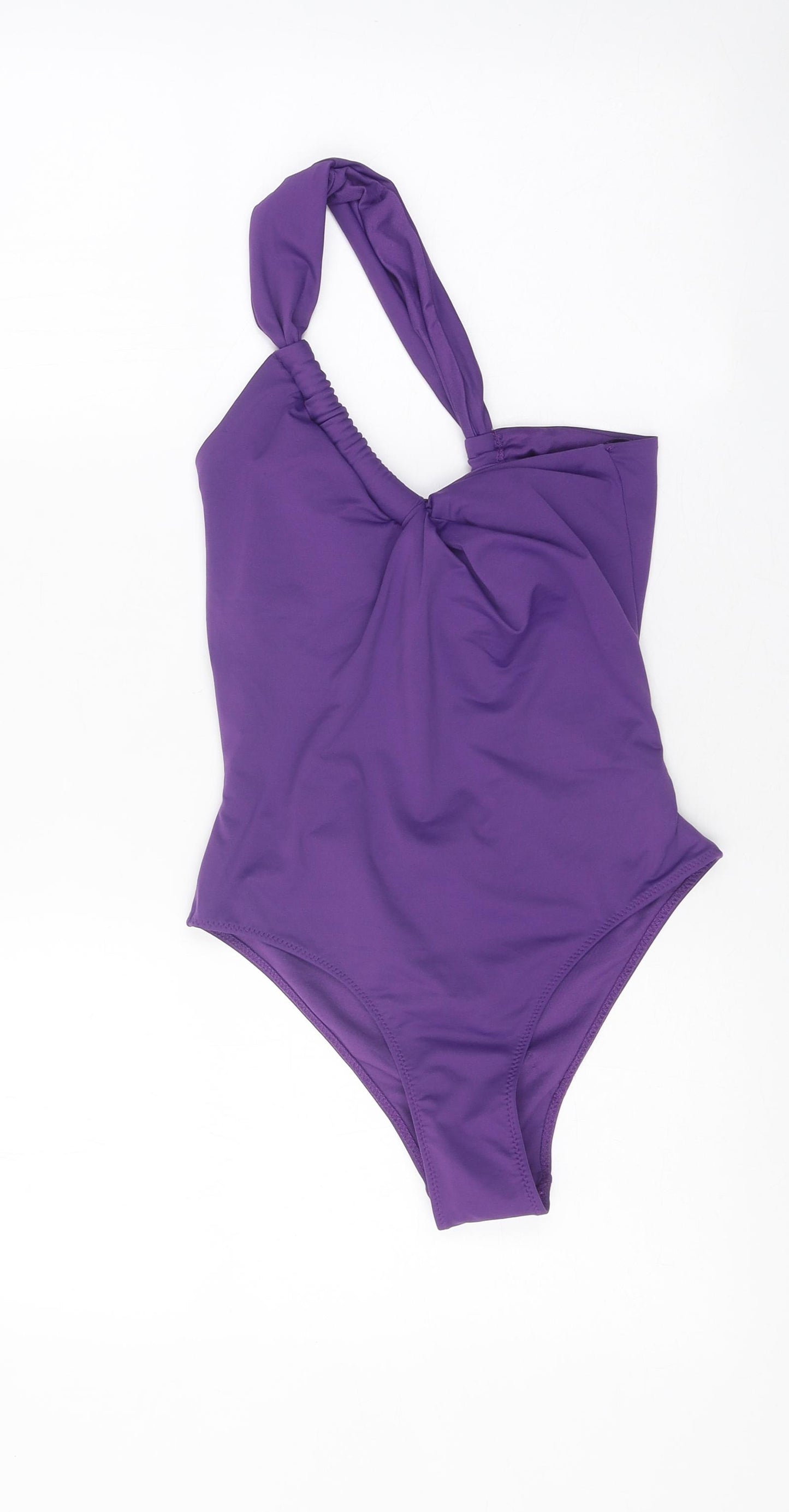 Zara Womens Purple Viscose Leotard One-Piece Size S Pullover