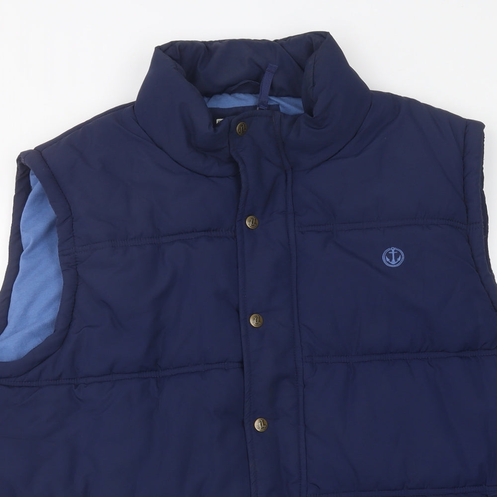 Lazy Jacks Mens Blue Gilet Jacket Size 3XL Zip