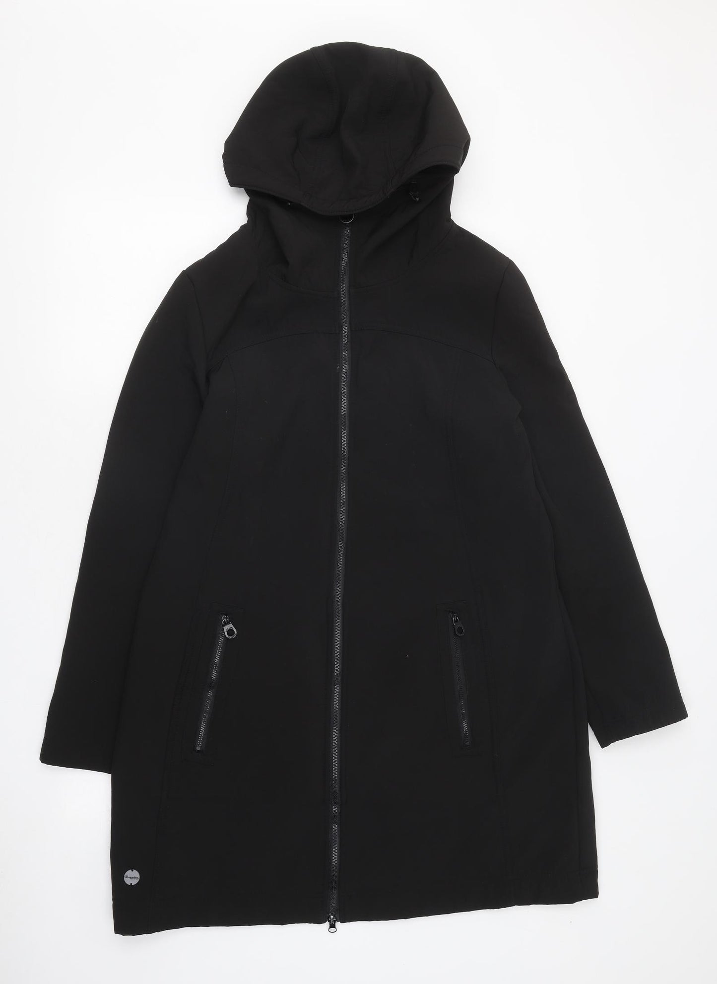 Regatta Womens Black Overcoat Coat Size 16 Zip