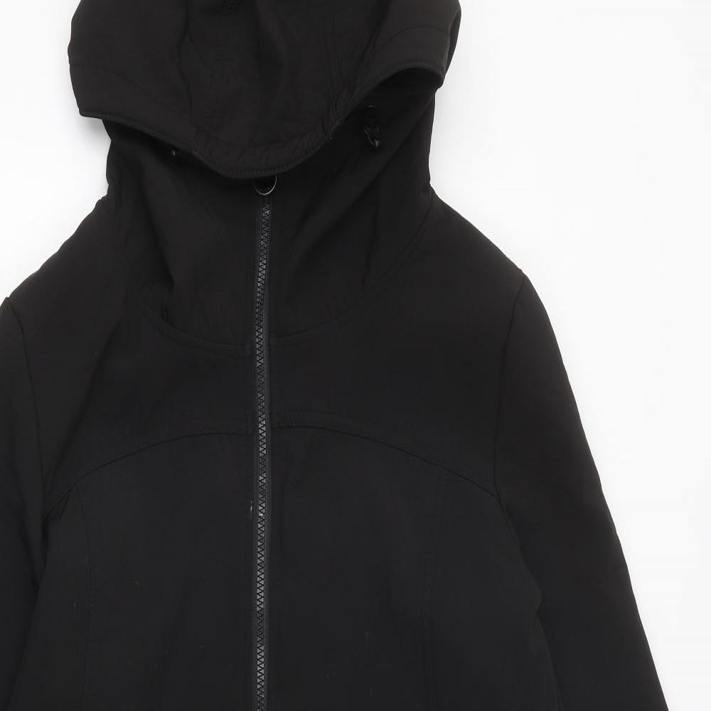 Regatta Womens Black Overcoat Coat Size 16 Zip