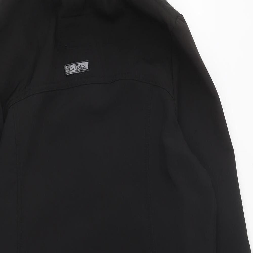 Regatta Womens Black Overcoat Coat Size 16 Zip