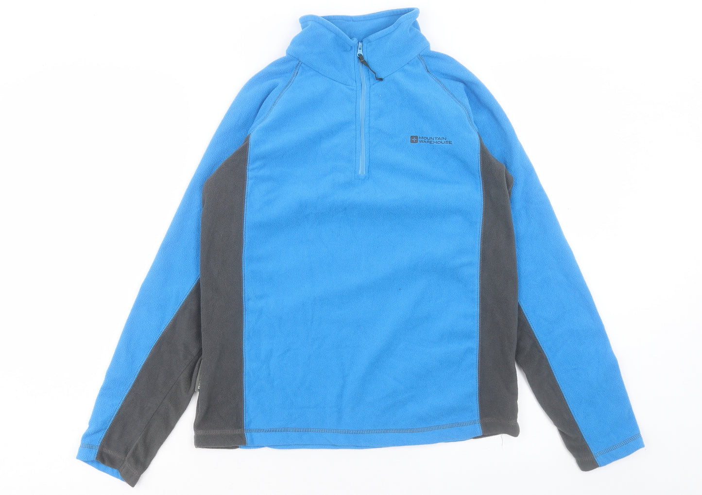 Mountain Warehouse Boys Blue Colourblock Polyester Pullover Sweatshirt Size 13 Years Zip