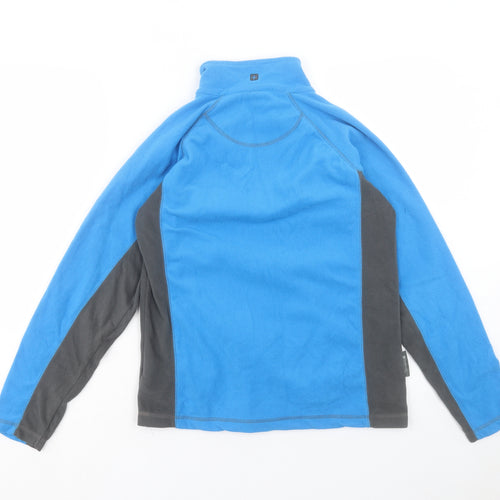 Mountain Warehouse Boys Blue Colourblock Polyester Pullover Sweatshirt Size 13 Years Zip