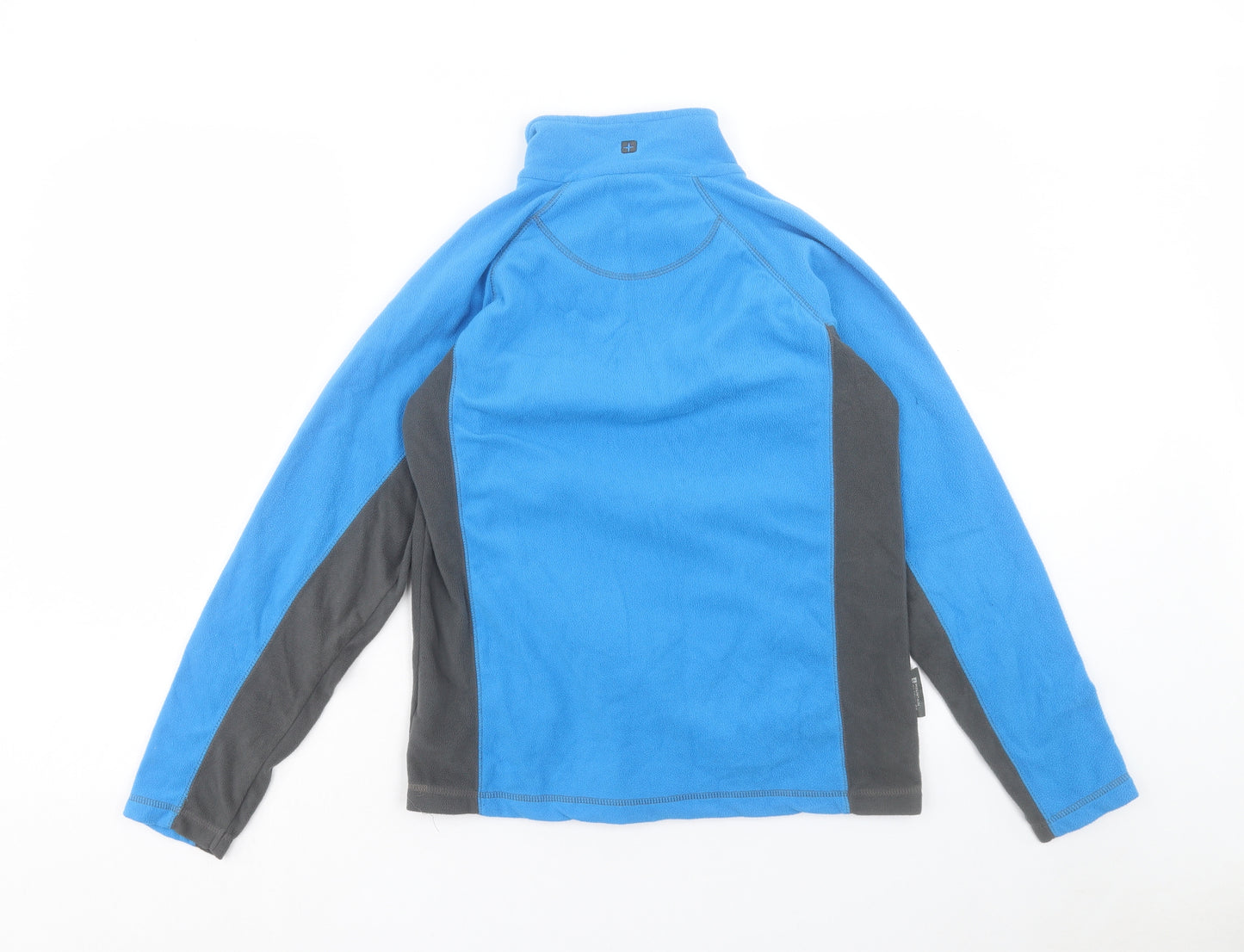 Mountain Warehouse Boys Blue Colourblock Polyester Pullover Sweatshirt Size 13 Years Zip