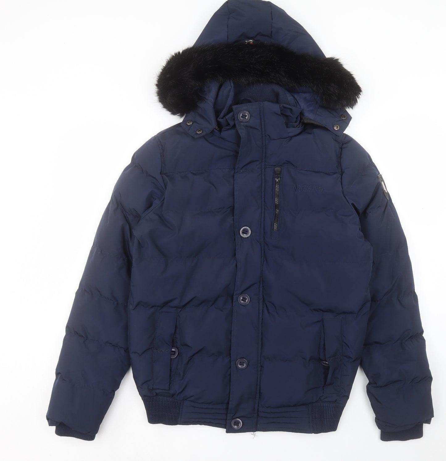 Dale of Norway Womens Blue Puffer Jacket Jacket Size L Zip