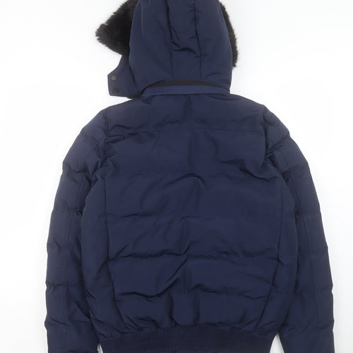 Dale of Norway Womens Blue Puffer Jacket Jacket Size L Zip