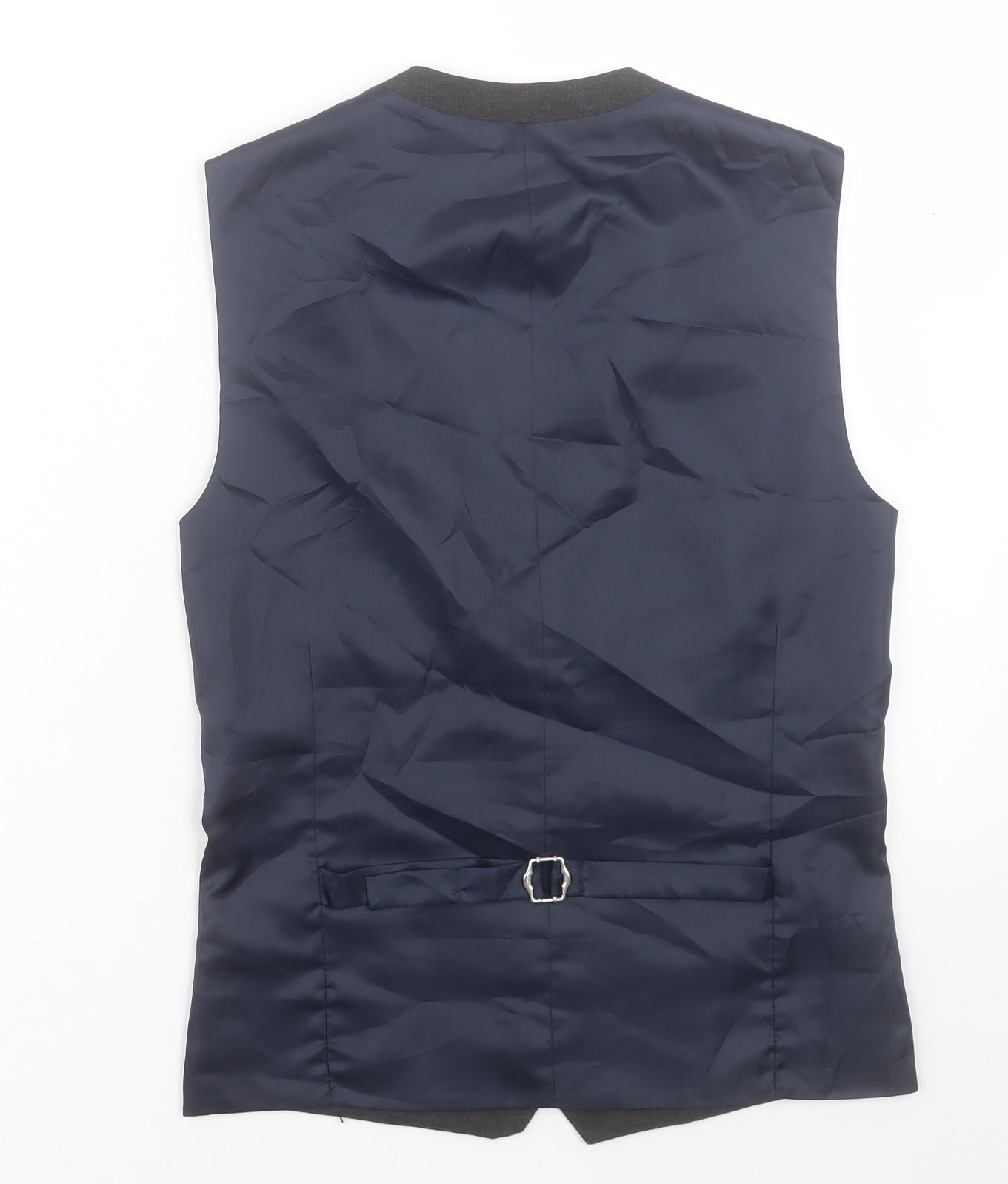 NEXT Mens Blue Polyester Jacket Suit Waistcoat Size S