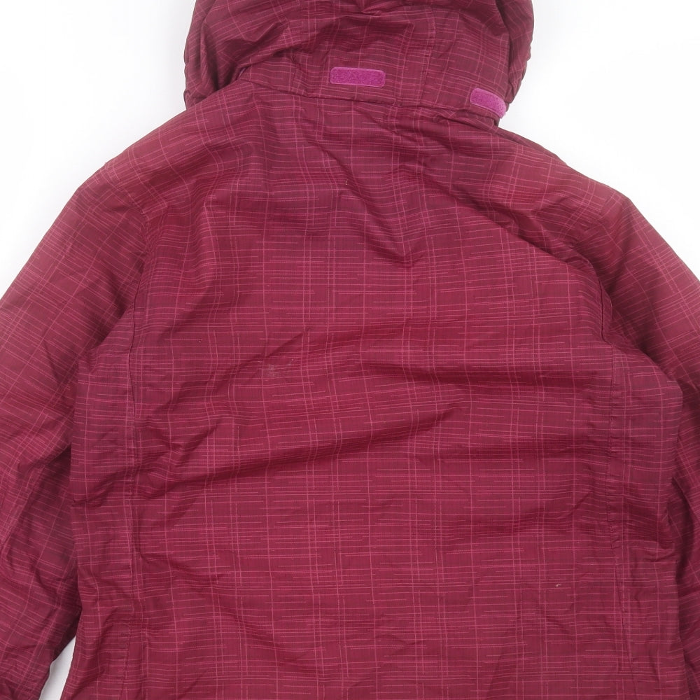 Regatta Girls Red Windbreaker Jacket Size 9-10 Years