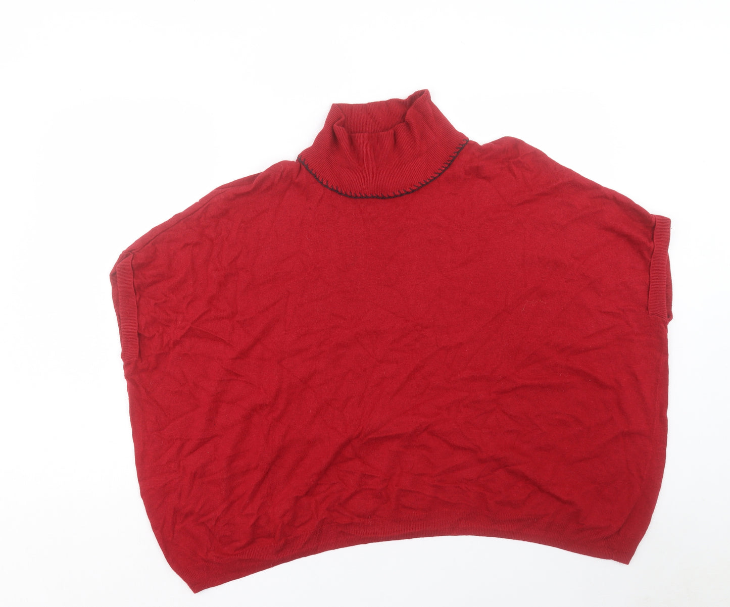 NEXT Womens Red High Neck Acrylic Pullover Jumper Size M