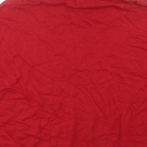 NEXT Womens Red High Neck Acrylic Pullover Jumper Size M