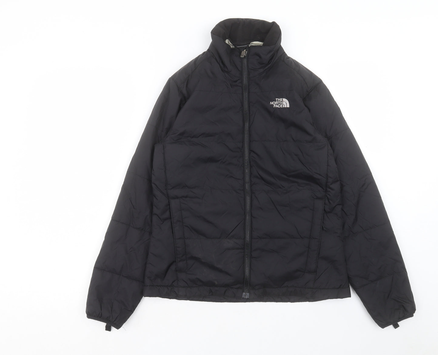 The North Face Womens Black Windbreaker Jacket Size S Zip