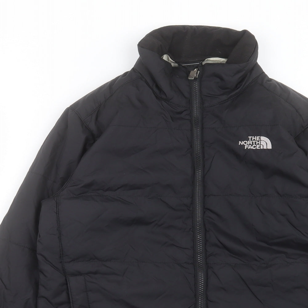 The North Face Womens Black Windbreaker Jacket Size S Zip