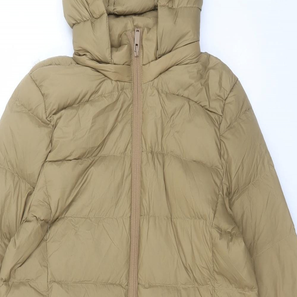 Marks and Spencer Womens Brown Puffer Jacket Jacket Size 12 Zip
