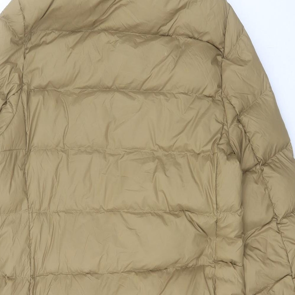 Marks and Spencer Womens Brown Puffer Jacket Jacket Size 12 Zip