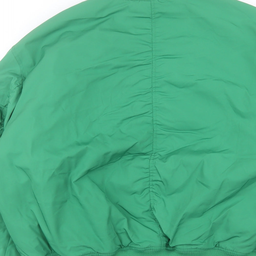 Marks and Spencer Womens Green Bomber Jacket Jacket Size 16 Zip