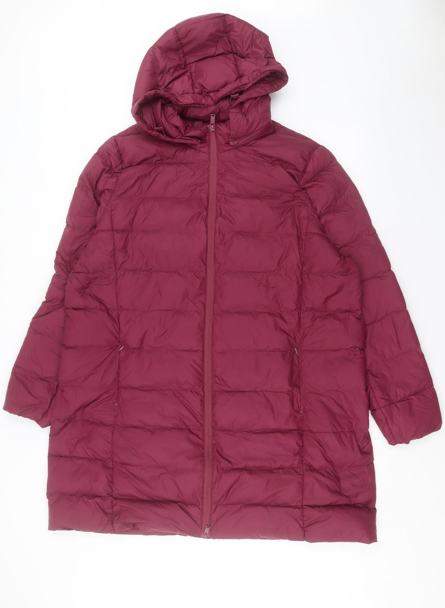 Marks and Spencer Womens Purple Puffer Jacket Jacket Size 22 Zip