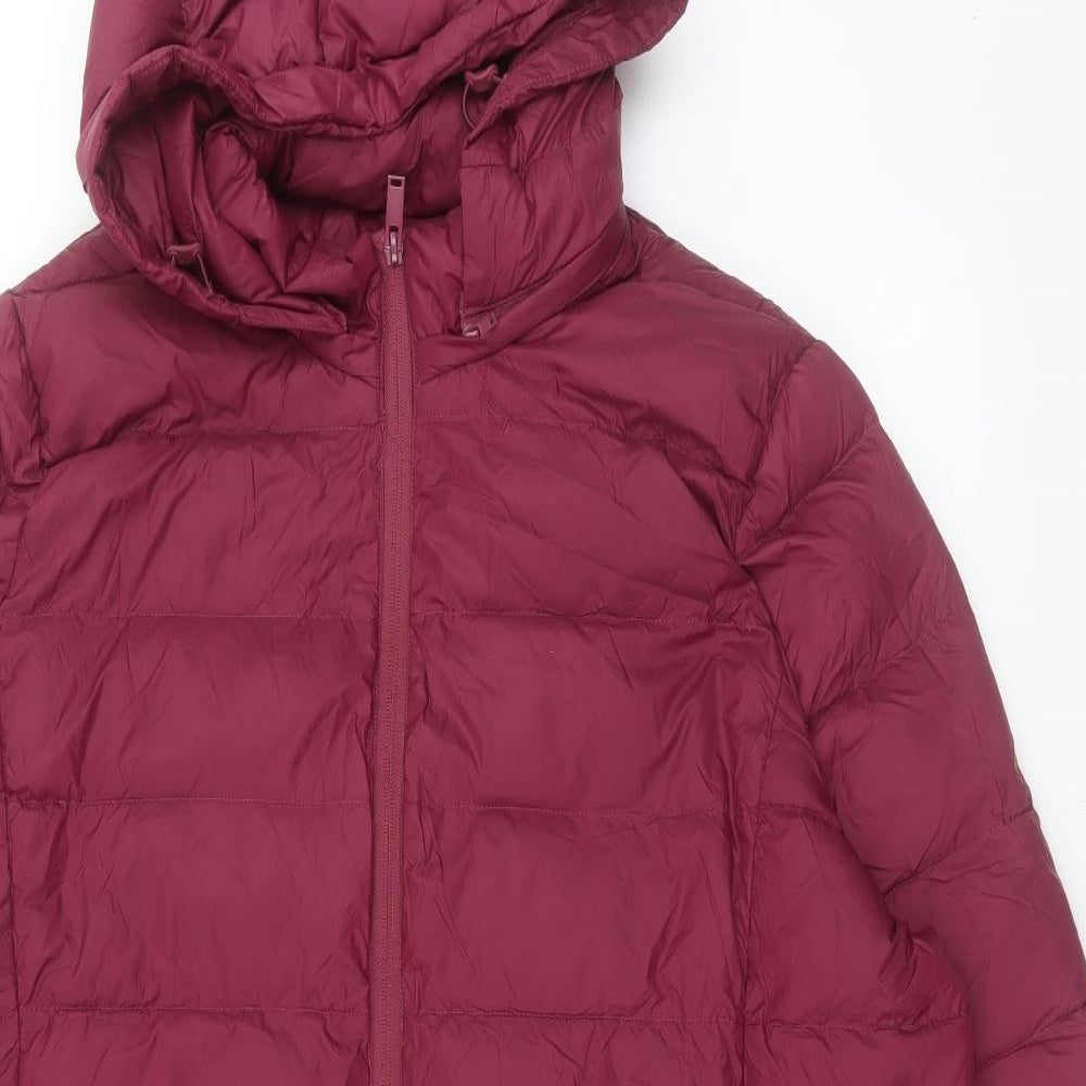 Marks and Spencer Womens Purple Puffer Jacket Jacket Size 22 Zip