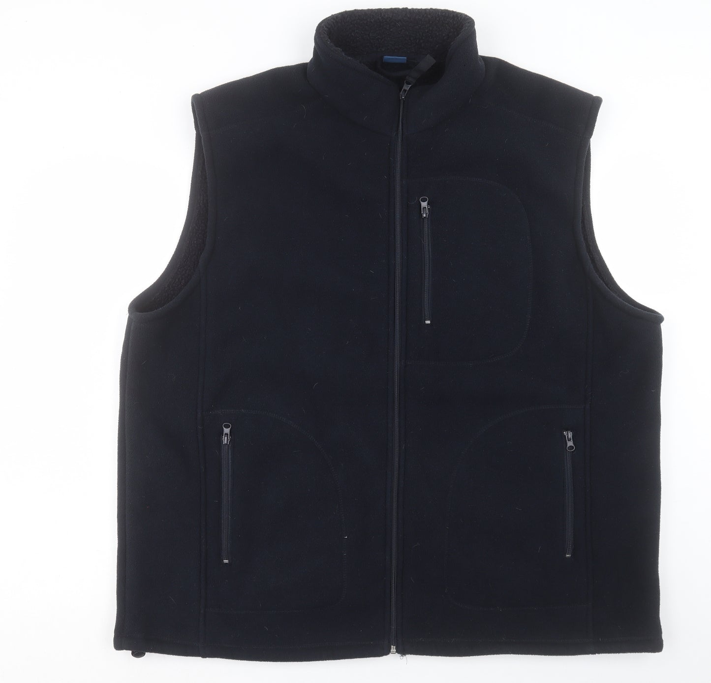 Pegasus Mens Black Gilet Jacket Size L Zip