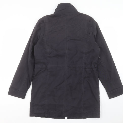 Marks and Spencer Womens Blue Jacket Coat Size 10 Zip