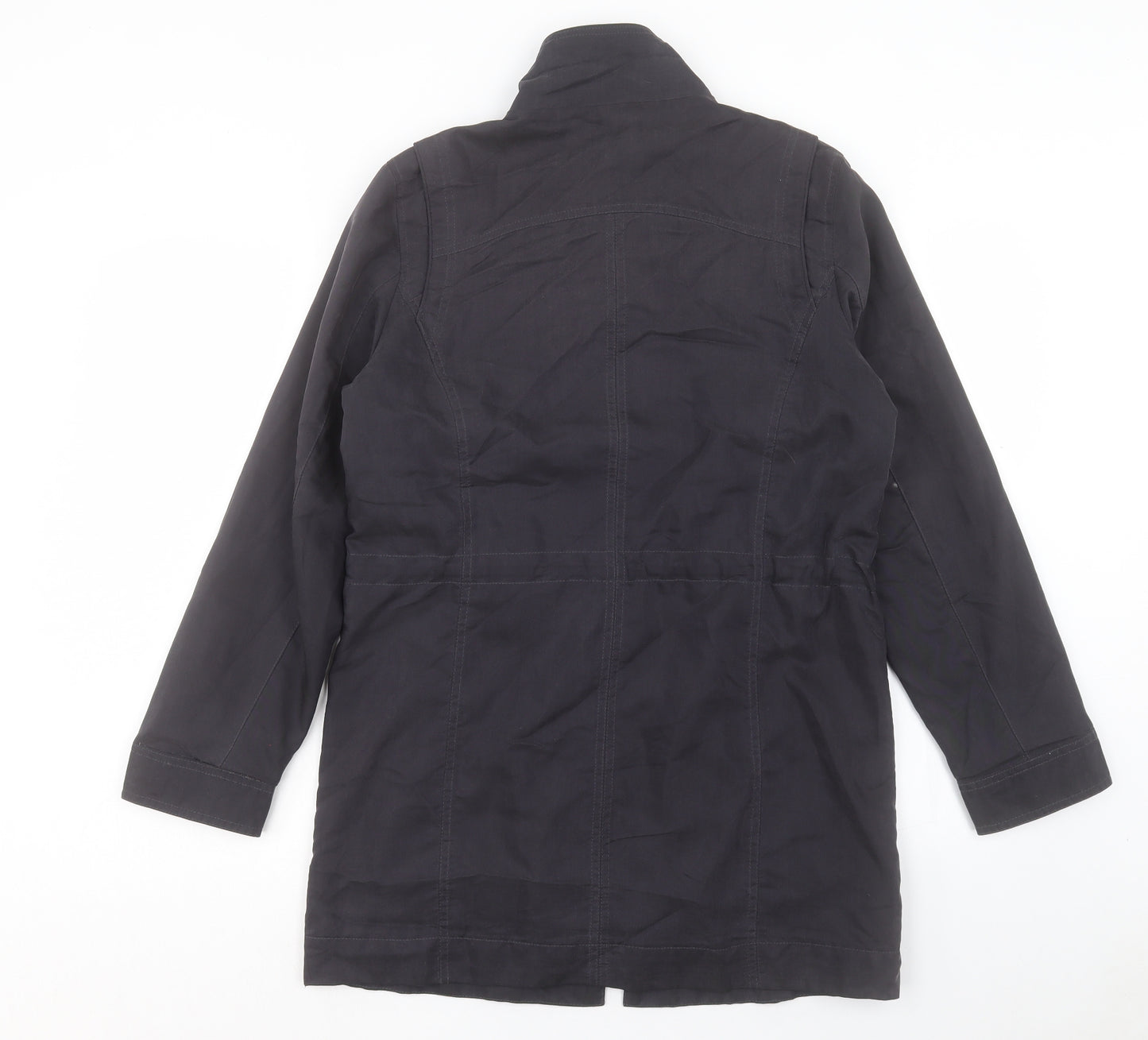 Marks and Spencer Womens Blue Jacket Coat Size 10 Zip