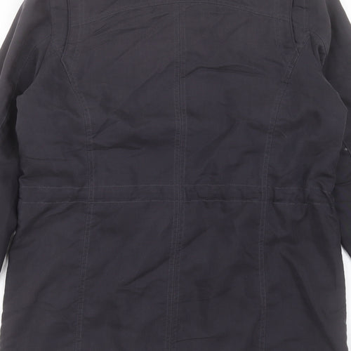 Marks and Spencer Womens Blue Jacket Coat Size 10 Zip