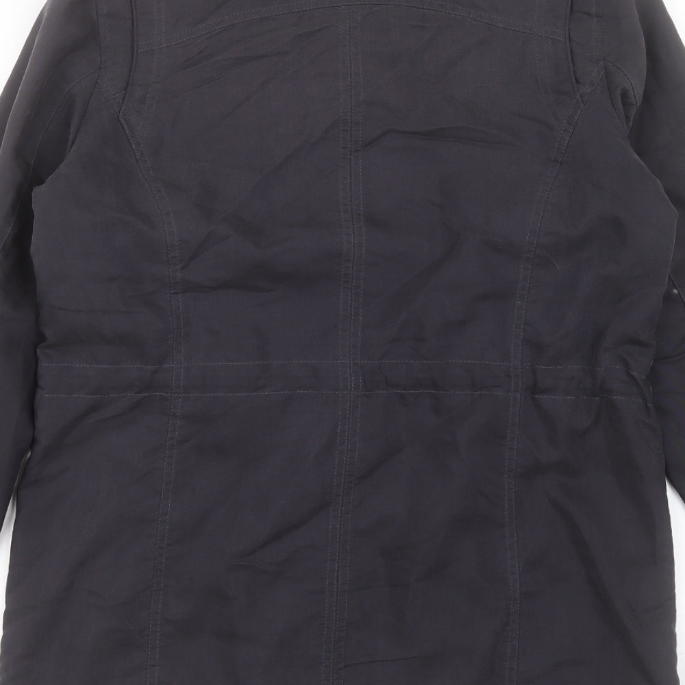 Marks and Spencer Womens Blue Jacket Coat Size 10 Zip