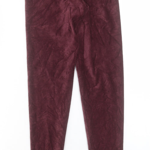 Marks and Spencer Womens Purple Cotton Jogger Leggings Size 6 L28 in