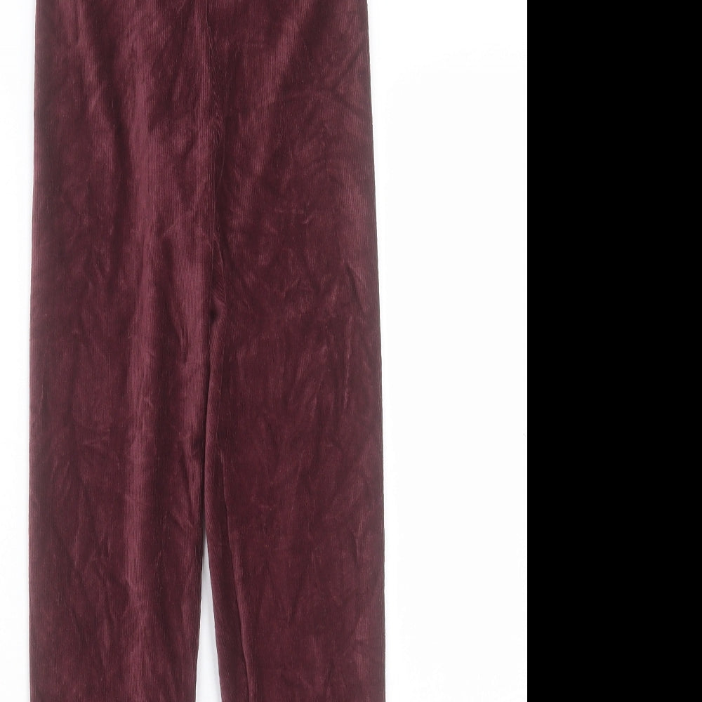 Marks and Spencer Womens Purple Cotton Jogger Leggings Size 6 L28 in