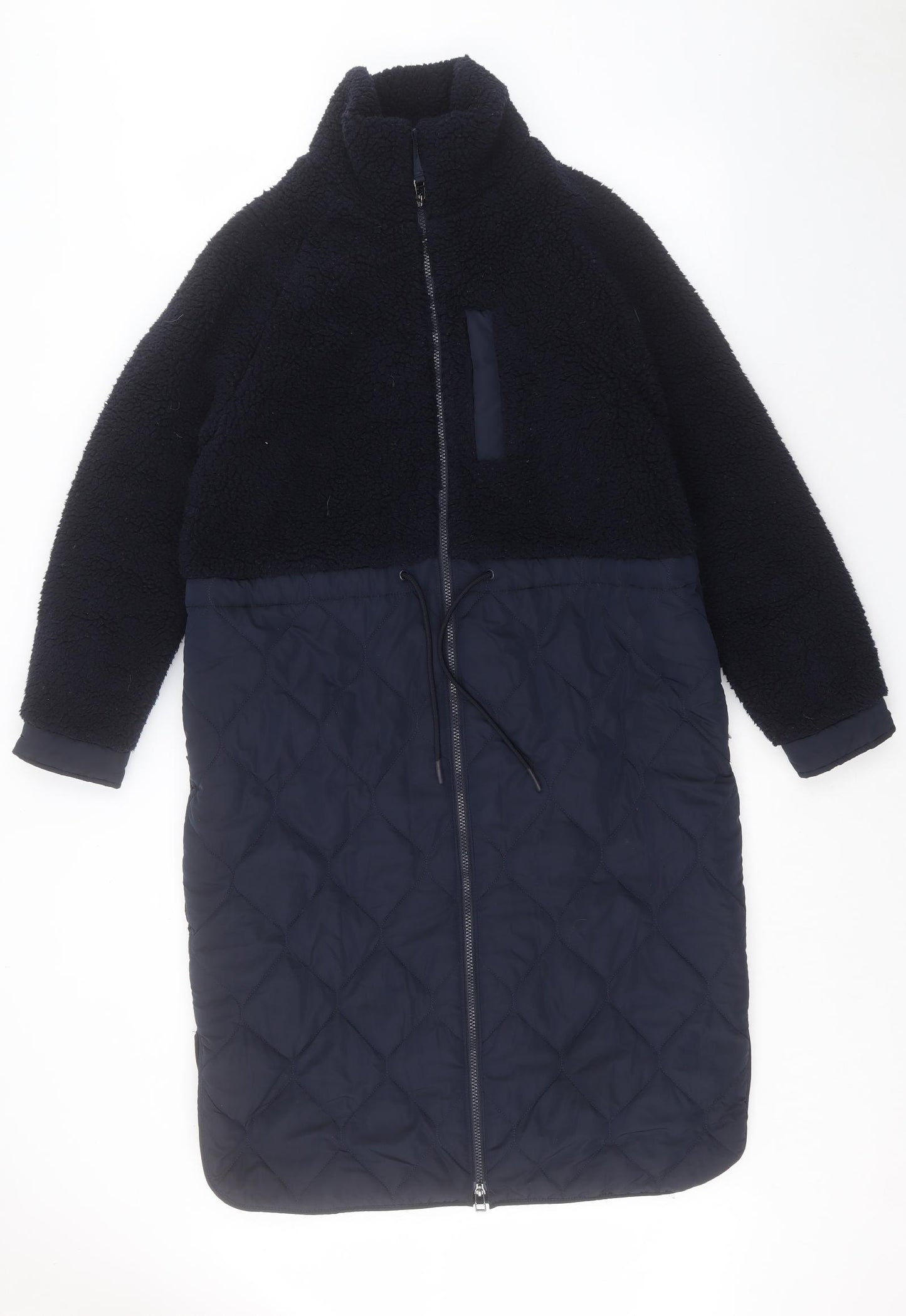 Marks and Spencer Womens Blue Jacket Size 8 Zip