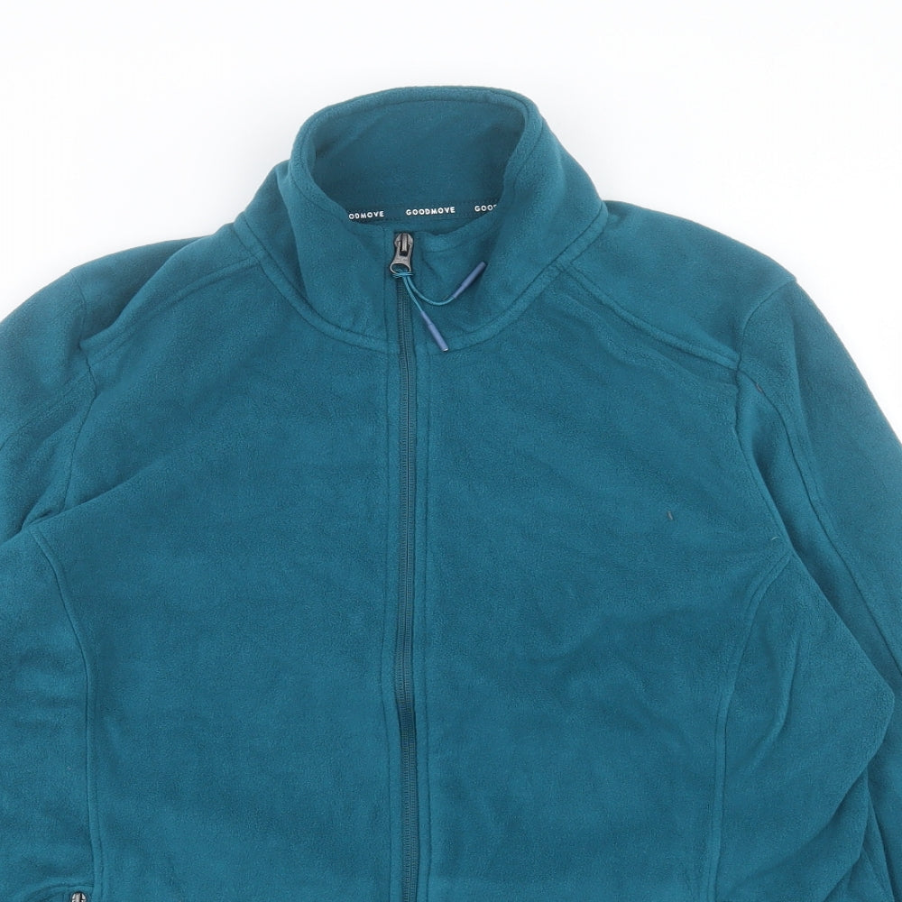 Marks and Spencer Womens Green Jacket Size 18 Zip