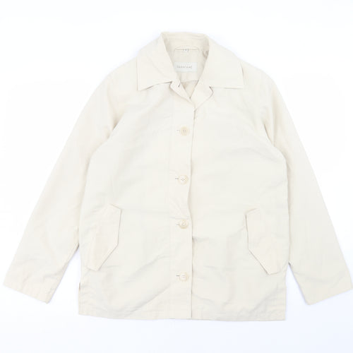 Danni Mac Womens Beige Jacket Size S Button