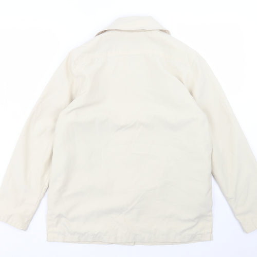 Danni Mac Womens Beige Jacket Size S Button