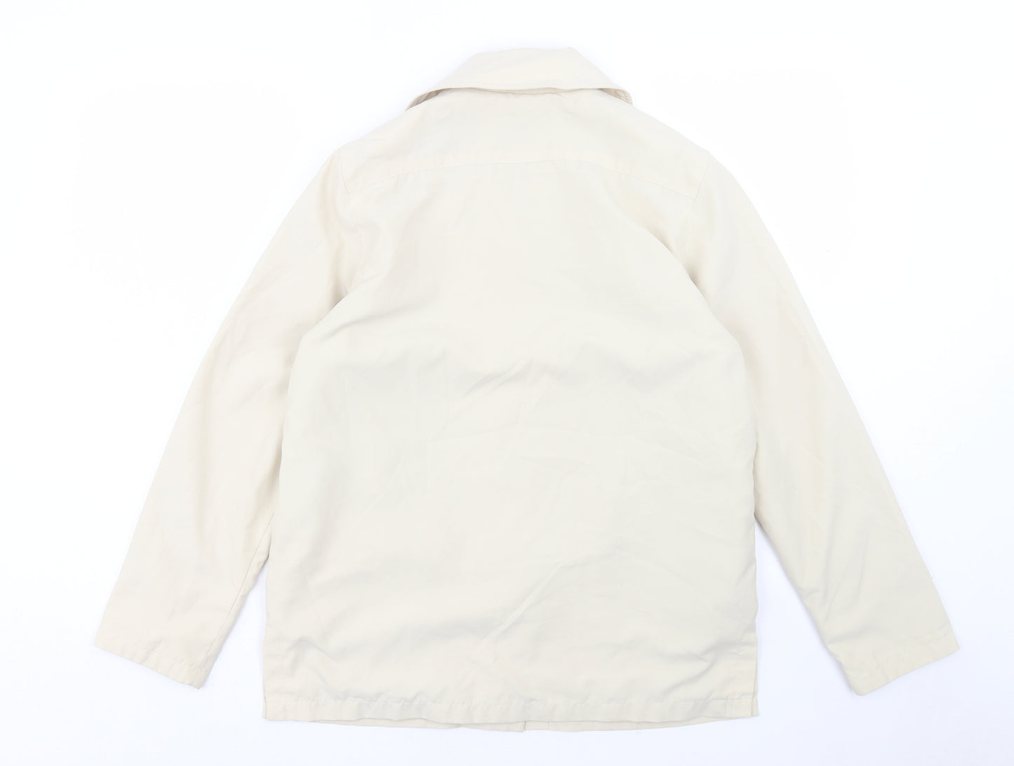 Danni Mac Womens Beige Jacket Size S Button