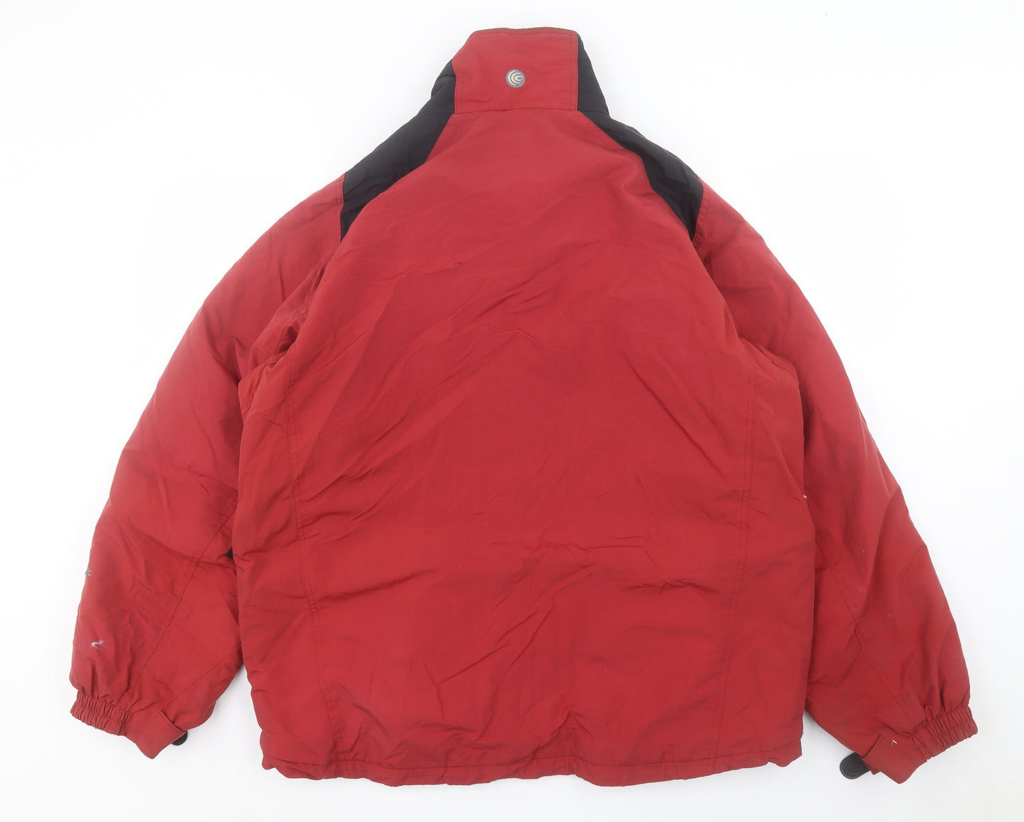 Columbia Mens Red Windbreaker Jacket Size L Zip