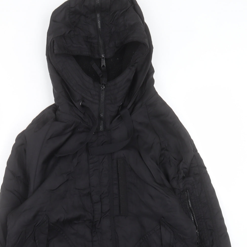 H&M Womens Black Jacket Size S Zip
