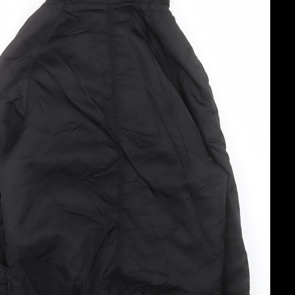 H&M Womens Black Jacket Size S Zip
