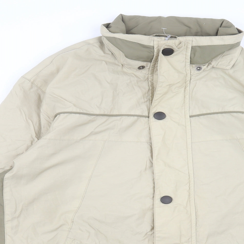 Mian Mens Ivory Jacket Size L Zip