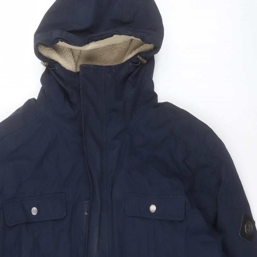 Regatta Mens Blue Parka Coat Size 2XL Zip