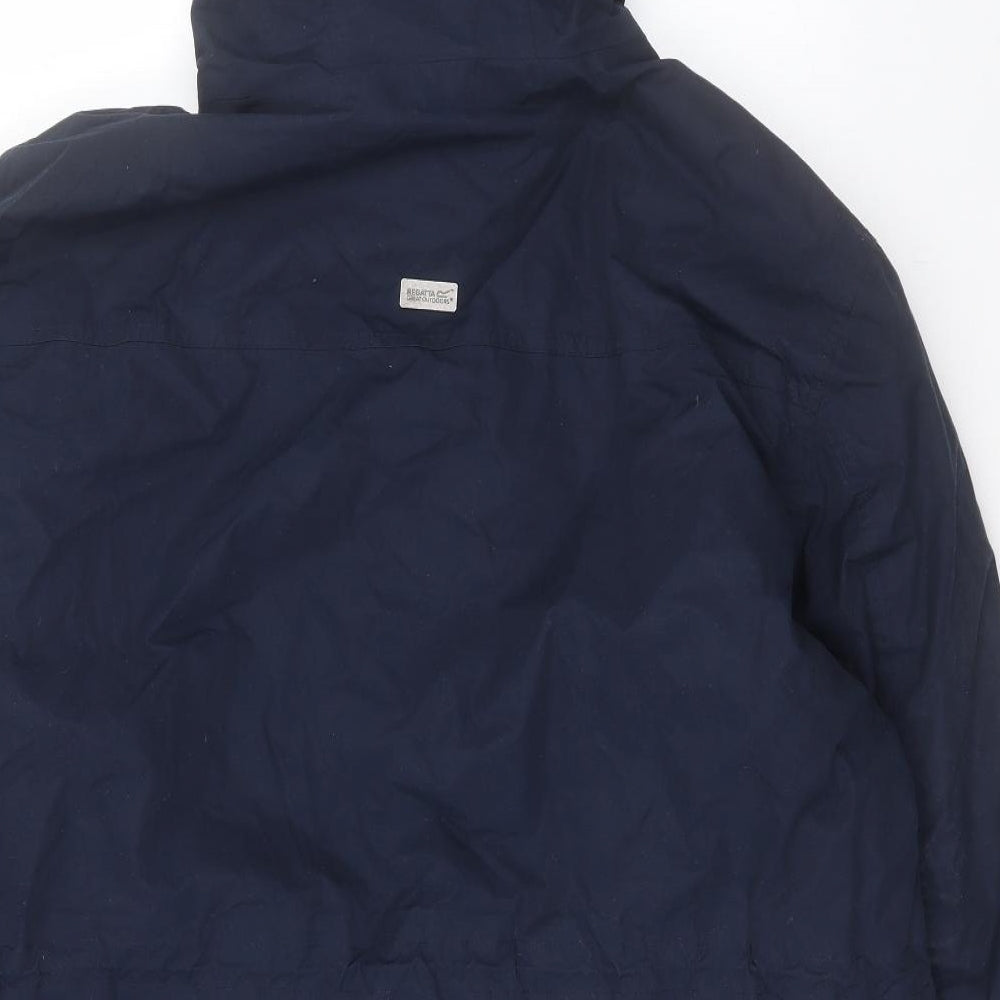 Regatta Mens Blue Parka Coat Size 2XL Zip