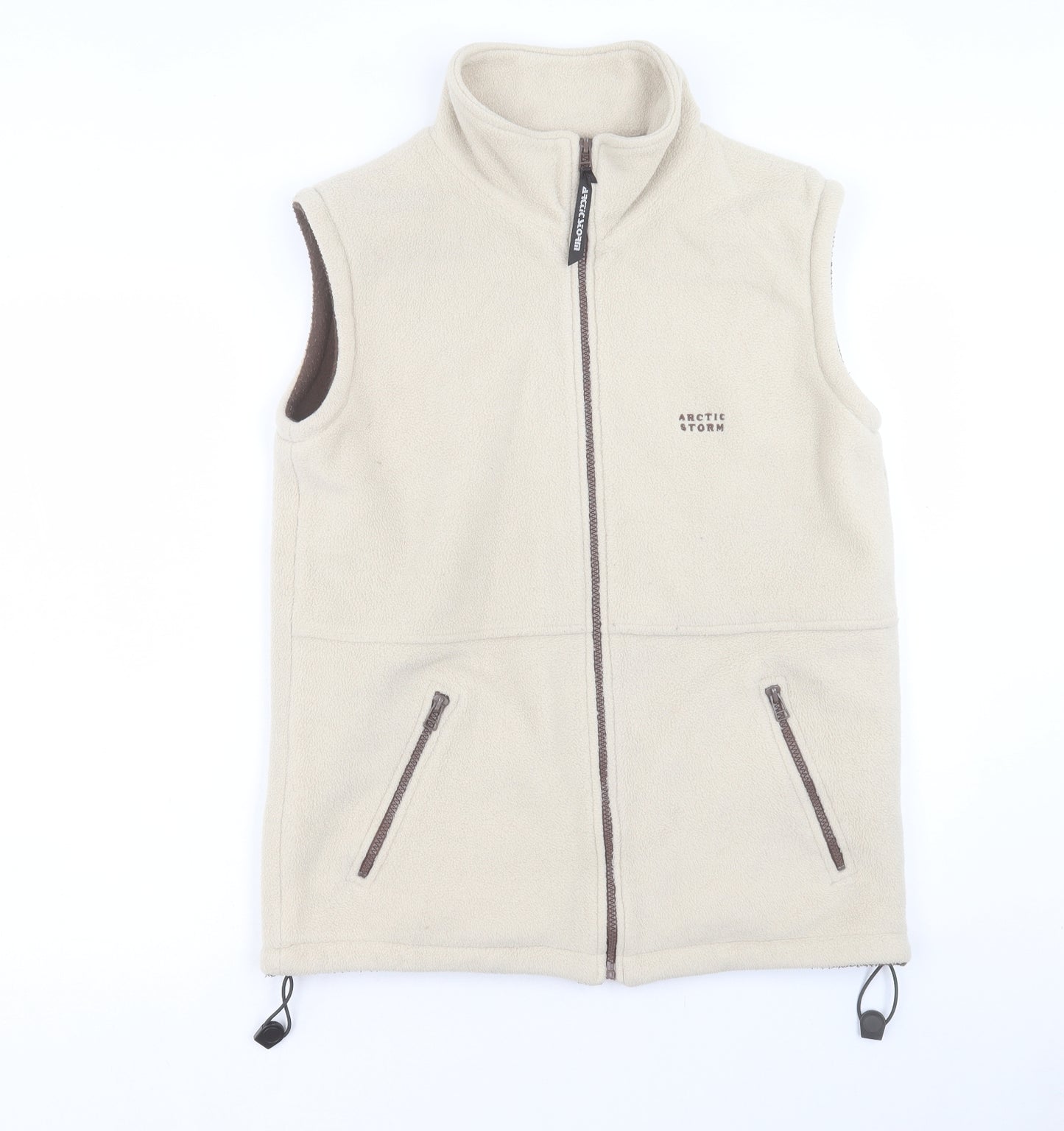 Arctic Storm Mens Ivory Gilet Jacket Size M Zip